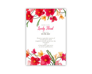 Wedding card background invite vector template greeting card design 