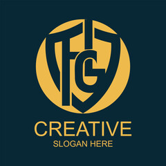 Letter hg/gh desing simple concept Premium Vectoe