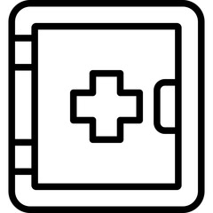 Obraz premium Medicine Cabinet Vector Icon Design Illustration