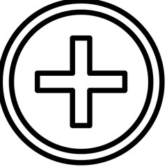 Obraz premium Plus Vector Icon Design Illustration