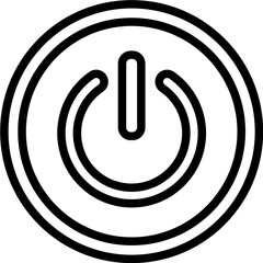 Shutdown Vector Icon Design Illustration