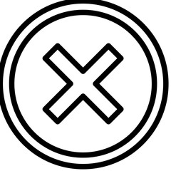 Obraz premium Cross Vector Icon Design Illustration