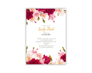 Wedding card background invite vector template greeting card design 