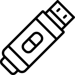 Pendrive Vector Icon Design Illustration