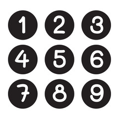 Number buttons icon