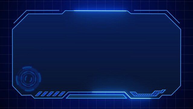 Futuristic Digital frame HUD technology Cyber background