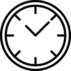 Clock Vector Icon Design Illustration