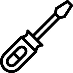 Screwdriver Vector Icon Design Illustration