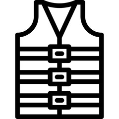 Life Vest Vector Icon Design Illustration
