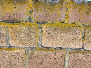 Texture  tuff brick wall, Armenian tuff