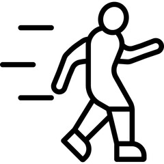 Running Vector Icon Design Illustration