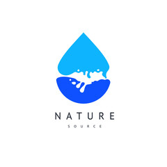 Water drop icon, can be used for logo or brand name, vector illustration. - 763919116