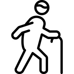 Old Man Vector Icon Design Illustration