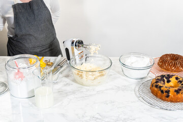 Crafting Lemon, Blueberry, and Vanilla Bundt Cakes