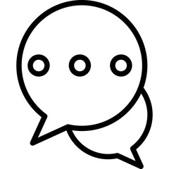 Chat Vector Icon Design Illustration