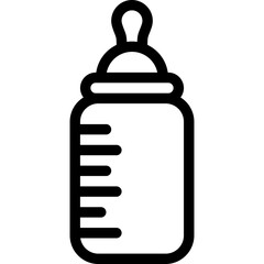 Obraz premium Milk Bottle Vector Icon Design Illustration