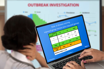 Analysis of epidemiological data by labtop computer.