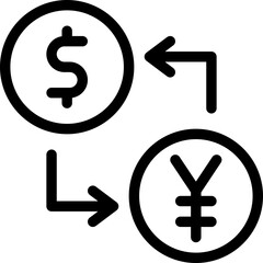 Currency Exchange Vector Icon Design Illustration