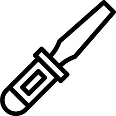 Chisel Vector Icon Design Illustration