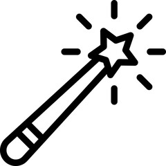 Magic Wand Vector Icon Design Illustration