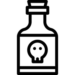Poison Vector Icon Design Illustration