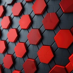 Red Hexagon wallpaper. Ai
