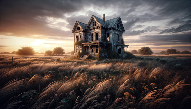 lonely abandoned house