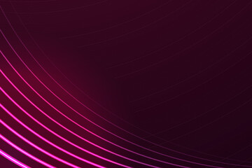 Gradient purple laser glowing abstract background. Futuristic raspberry horizontal web banner. Modern tech style. Dynamic graphic template for wallpaper, mobile screen
