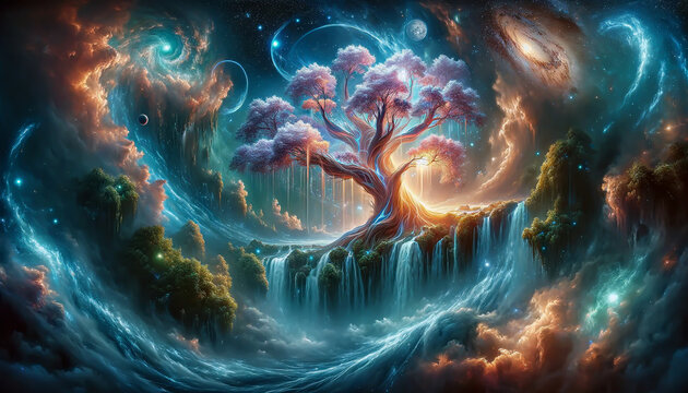 tree of the universe - Powered by Adobe