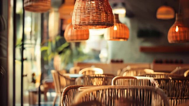 Coffee shop interior decoration - Vintage filter effect processing style pictures
