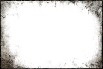 Grunge frame overlay, border with empty transparent copyspace inside