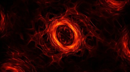 An intense abstract representation of a fiery vortex, with swirling red and orange hues creating a dynamic sense of energy and motion, suitable for concepts of power and transformation.