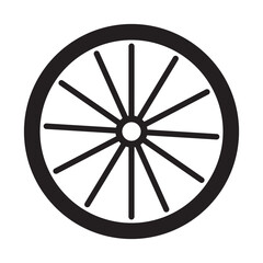 bicycle wheel icon