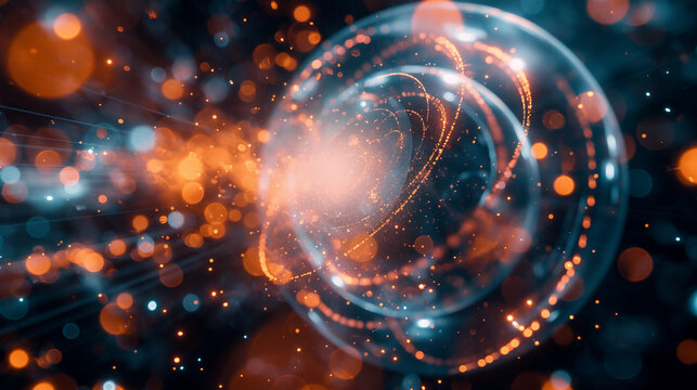 abstract background of futuristic technology