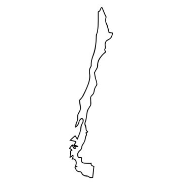 map of Chile design vector