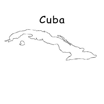 map of Cuba design