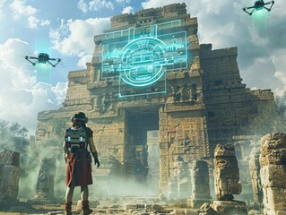 High tech treasure hunt in ancient ruins
