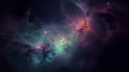 A cosmic nebula-like formation in deep space colors, suitable for backgrounds or space-themed concepts