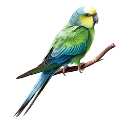 Parakeet Clipart isolated on white
