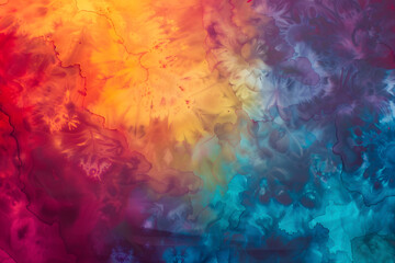 Obraz na płótnie Canvas Farbenfrohes Batikmuster: Kreativer Hintergrund mit ethnischem Flair