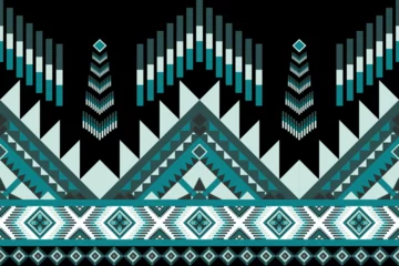 Cercles muraux Style bohème Geometric Ethnic pattern ,abstract tribal seamless for background.