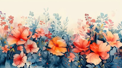 Social Media Language Whimsical watercolors Elegant  Contemporary Patterns ,