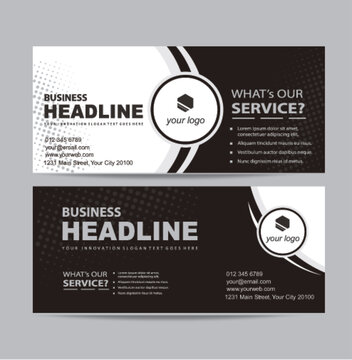 black modern creative shop bord vector design