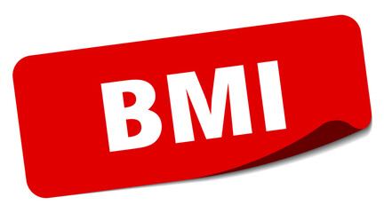 bmi sticker. bmi label
