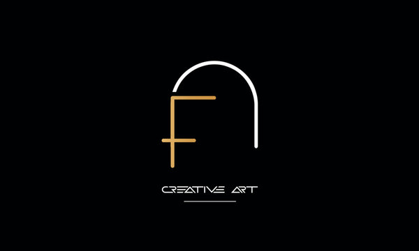 FN, NF, F, N abstract letters logo monogram
