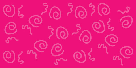 Seamless pattern with Fun line doodle. Creative abstract squiggle-style drawing background for children. kids background