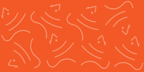 Children's creative abstract squiggle-style drawing background with fun line doodle pattern.
