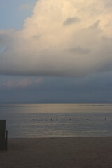 sunset over the sea
