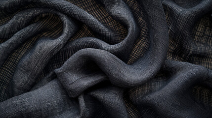 Tela Tela de lana con patrón de cuadros