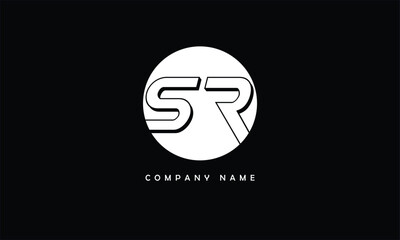 SR, RS, S, R Abstract Letters Logo Monogram